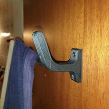 towel holder hanger hook bathroom 3d print model - Mito3D