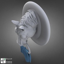 toalla soporte caballo Moda animal Arte salvaje bañera baño 3d print model - Mito3D