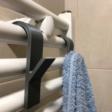 towel hook home restroom bathroom jannie simple radiator 3d print model - Mito3D