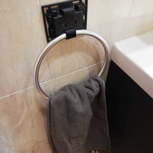 porte-serviettes la maison rack serviette de bain 3D print model - Mito3D
