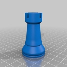 torre juegos ajedrez partes obispo dama caballo peón reina 3d print model - Mito3D