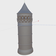 tower architecture building castle 3d print model - Mito3D