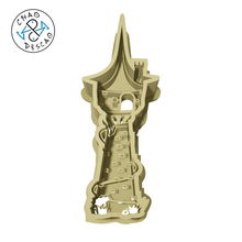 tower - tangled cookie cutter fondant gadget rapunzel fynn rider camaleon pascal maximus pan sun mother gothel king queen arianna cute baking clay pastry birthday party 3d print model - Mito3D