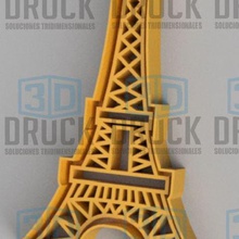 la torre de eiffel, el cortador galleta casa cookie corte parís eiffel 3d print model - Mito3D