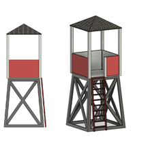 tower 1 32 vigilance marshall slot diorama military war layout 1:32 1/32 3d print model - Mito3D