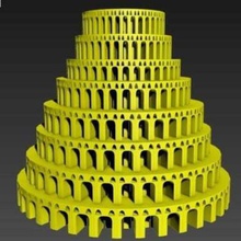 la torre de babel art modelos 3d print model - Mito3D