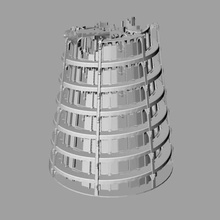 torre di babele in costruzione architettura edifici strutture a spirale seetheworld chiesa 3d print model - Mito3D