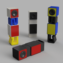 tower bass subwoofer hexibase remix gadget audio loudspeaker speaker tangband 3d print model - Mito3D