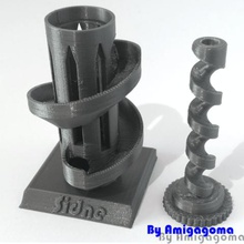 torre bille gioco log giocattolo il marmo elice 3d print model - Mito3D