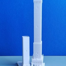 tower bologna italy architecture halotbuilding city art cultural building tourism 3d print model - Mito3D