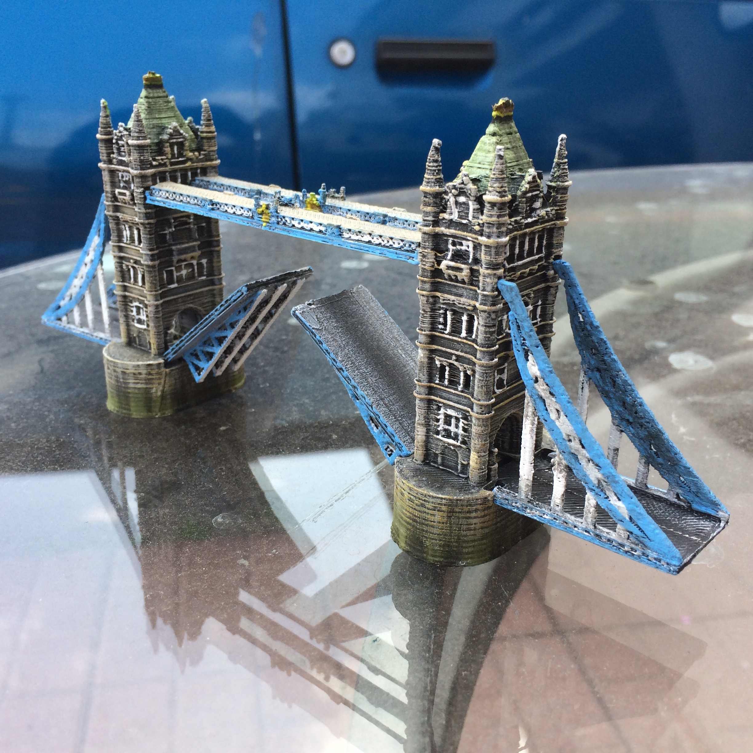kule köprü Londra mimari bina İngiltere nehir uk Avrupa Birleşik Krallık Köprüsü dönüm noktası Thames drawbridge tower bridge united kingdom great britain Britanya puente 3D print model - Mito3D