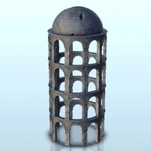 tower dom 11 - dba flames war bolt action medieval age sigmar warhammer architecture greek antiquity classic thumbnails building scenery wargame figures game land games accessories 3d print model - Mito3D