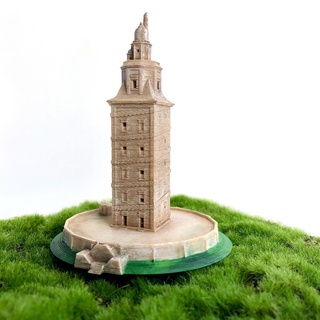 tower hercules - galicia spain architecture building roman monument church europe castle landmark lighthouse torre tour miniworld 3d print model - Mito3D