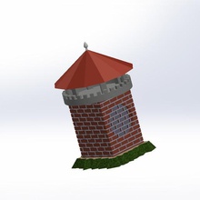 tower housing speaker home 3d print model - Mito3D