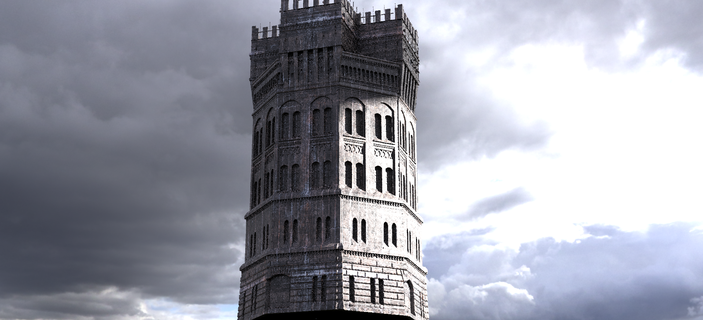 torre Londres inspirado 1 castelo guerra total paisagem urbana arranha céu 3d print model - Mito3D