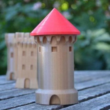 Turm nr 3 home Dekor Turm-Dach tower sicher safe Runder mittelalterlichen mittelalterliche dungeon Burgturm Burg 3d print model - Mito3D