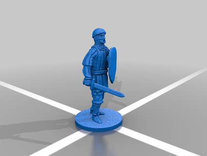 town guard 15mm 28mm dd dungeons dragons historical wargaming medieval wargame wargames watchman people 3d print model - Mito3D