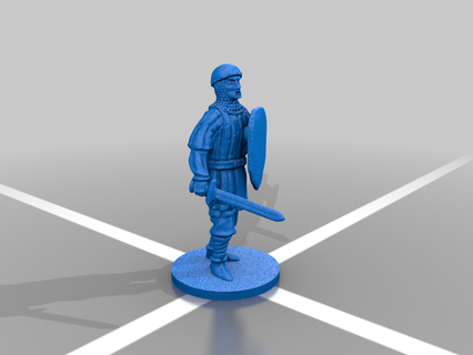 ville garde 15mm 28mm dd donjons dragons historique wargaming médiéval jeu guerre jeux gardien 3d print model - Mito3D