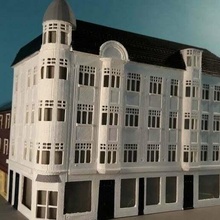 ville maison h0 Aarhus rhus échelle bâtiment trains tram buildings_structures 3d print model - Mito3D