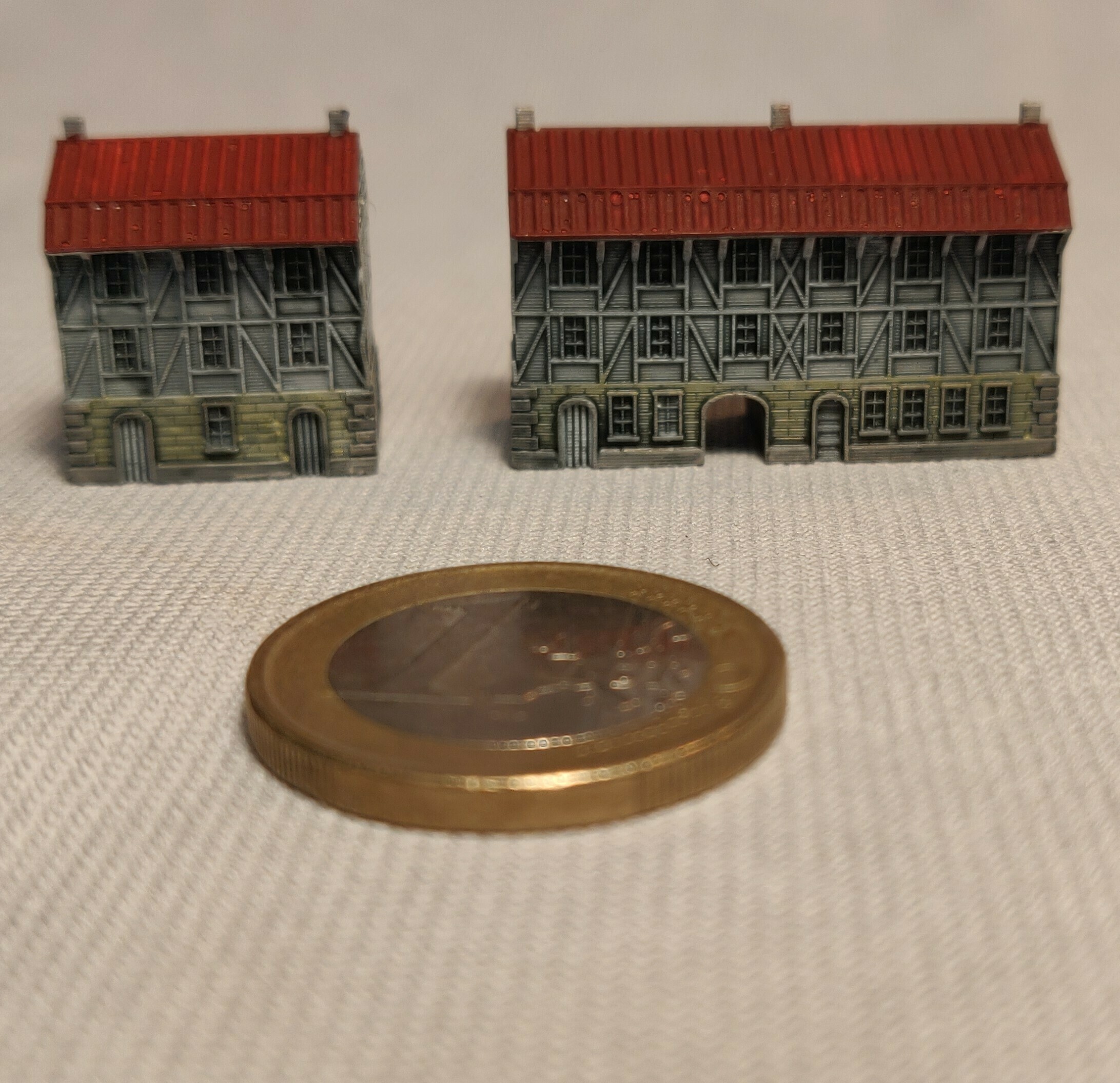 maison ville 3 5 modèles 2 4mm wg scale trains diorama paysage médiéval napoléon jeu guerre table jeux bâtiment gauge échelle 3D print model - Mito3D