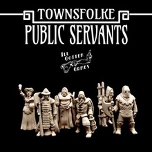 townsfolke public servants game dragons dungeons fantasy games miniatures rpg wargames wargaming warhammer miniature boardgames roleplaying tabletop wargame 28mm dnd pathfinder 32mm frostgrave 3d print model - Mito3D