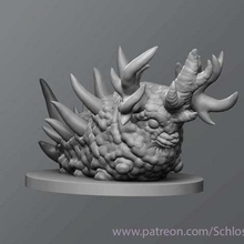 zehirli tırtıl oyun oyuncak masa üstü böcek dungeons dragons dnd 3d print model - Mito3D