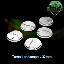 toxique paysage 32mm Jeu jeu guerre modulaire warhammerbases warhammer40kbases ageofsigmarbases donjons Dragons dnd fantaisie bases éclaireur warhammer40000 aos marteau ensembles base wargamepaysage 3d print model - Mito3D