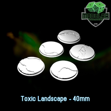 toxique paysage 40mm Jeu jeu guerre modulaire warhammerbases warhammer40kbases ageofsigmarbases donjons Dragons dnd fantaisie bases éclaireur warhammer40000 aos marteau ensembles base wargamepaysage 3d print model - Mito3D