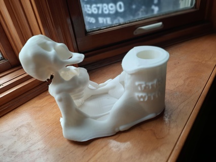 toxiquegaspillé dé tour squelette toxique dnd mourir pourriture jeu table art sculpter rouleau 3d print model - Mito3D