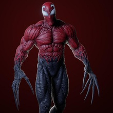 toxin art marvel comic superhero character supervillain figurines carnage cletus venom 3d print model - Mito3D