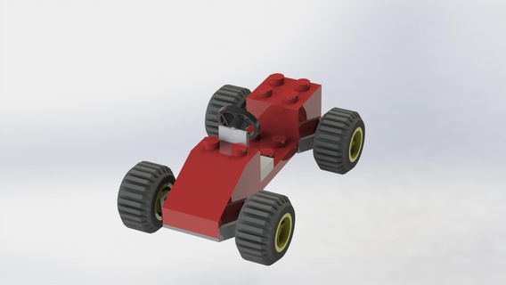 toy car carro brinquedo montagem meccano Solidworks crianças 3d print model - Mito3D