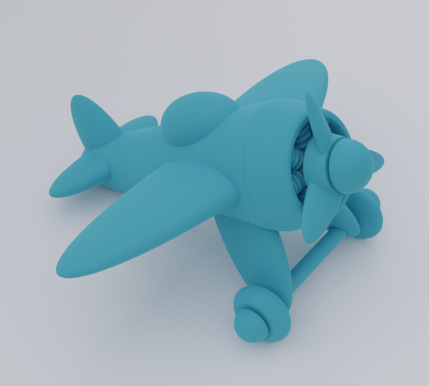 toy airplane 3D print model - Mito3D