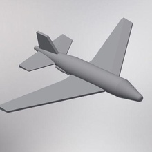 toy airplane plane light aircraft jet plan flyer fly uav vat 3d print model - Mito3D