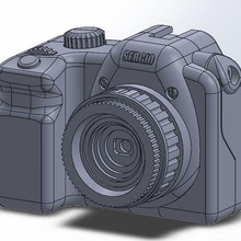 toy camera folding screen camara fotos juguete 3d print model - Mito3D