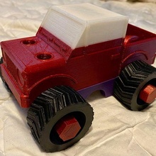brinquedo carro Construir gadget kit modelo monstro caminhão jipe estrada 3d print model - Mito3D