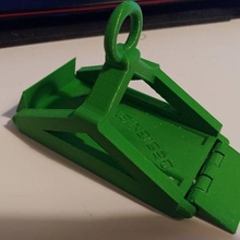 toy car hoist crane - print place hinges parametric gadget 3d print model - Mito3D