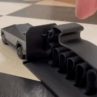 toy car launcher snowplow matchbox race 3d print model - Mito3D
