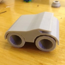 coche de juguete giro las ruedas juego 3d abs en la licuadora modelo supportless 3d print model - Mito3D
