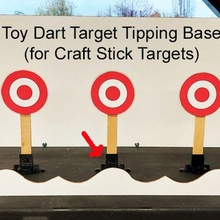 toy dart target base craft stick targets 1 & 2 arm 3d print model - Mito3D