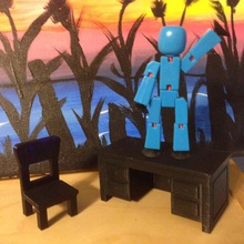 oyuncak masa sandalye oyun playhouse 3d print model - Mito3D