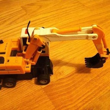 giocattolo escavatore parti di ricambio gioco giocattoli meccanici parte sostituzione la riparazione digger 3d print model - Mito3D