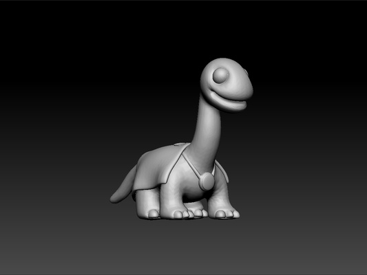 giocattolo dinosauro cartoon toon 3d modello on scrivania test sorprendente animale cartone animato reale bellezza bellissimo brillante regalità 3d print model - Mito3D