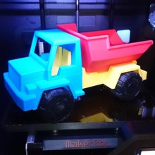 toy dump truck game 3d print model - Mito3D