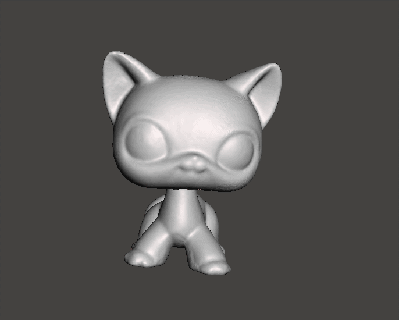jouet figurine drôle chat animal compagnie stl obj figure amusement mascotte 3d print model - Mito3D