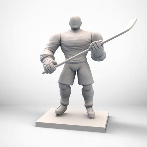 giocattolo giocatore di hockey figurine gioco sport 3D print model - Mito3D
