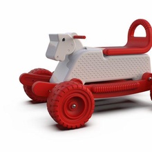 juguete caballo 3d impresión modelo balancín niños pequeños plastico niño 3d print model - Mito3D