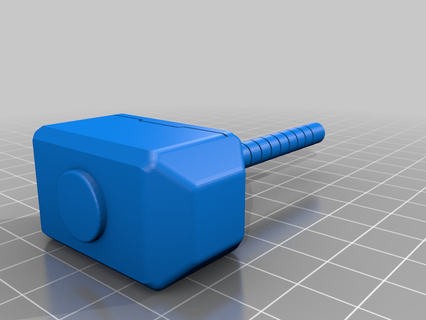 brinquedo mjolnir mjolnir substituição thors martelo brinquedo 3d print model - Mito3D