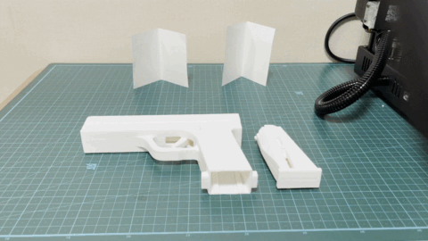 toy pistol gun 3d print model - Mito3D