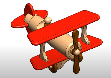 toy plane- plan r-glider plane airplane game planor space art decor creati 3d print model - Mito3D