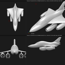 giocattolo aereo - convair b-58 hustler gioco kawai chibi carino modello jet fighter piano i veicoli 3d print model - Mito3D